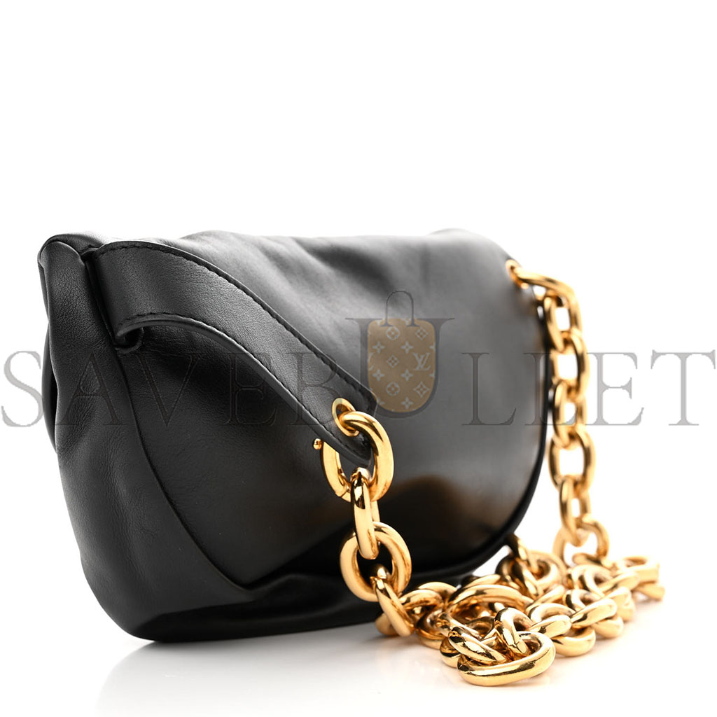 bo*te*ga Ve*ne*ta nappa the belt chain pouch black (23*15*5cm)